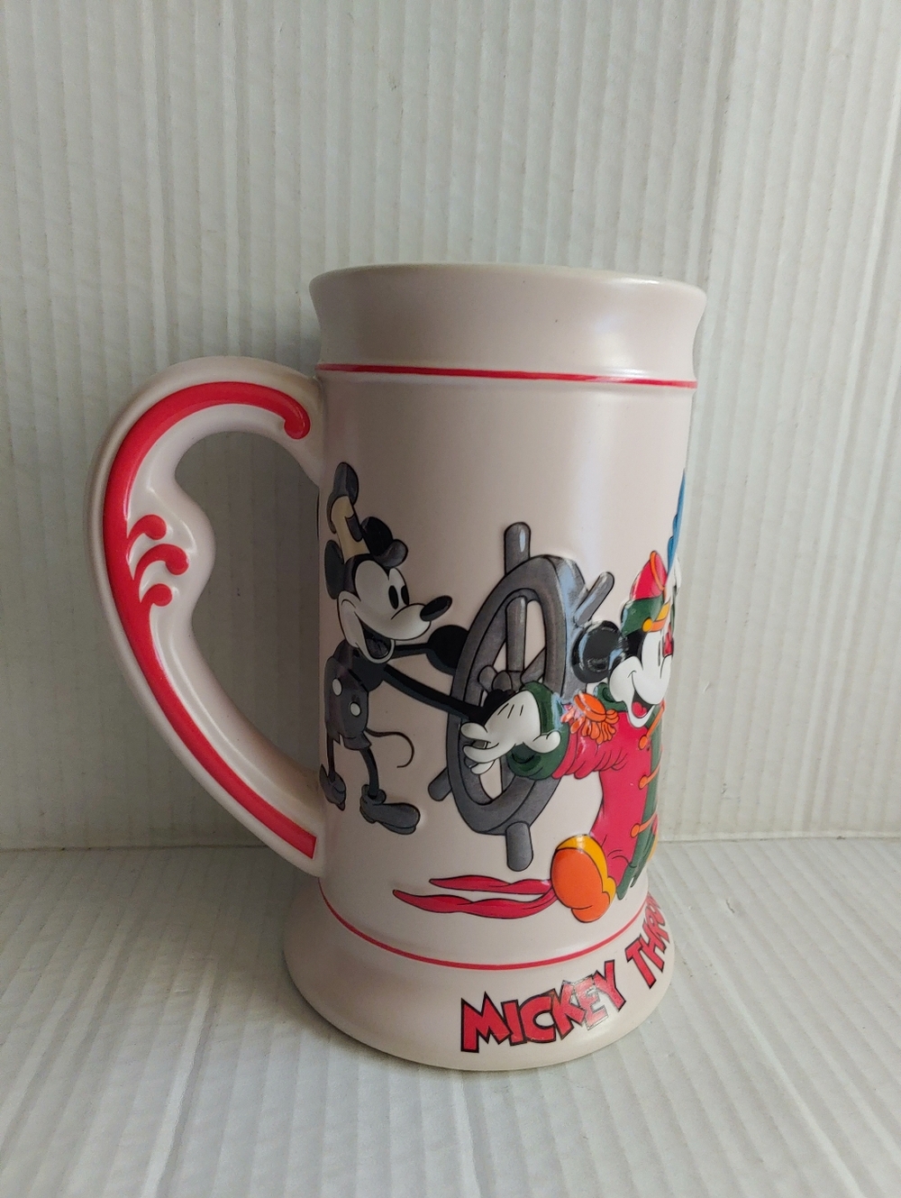 Mickey Through the Years - Vintage 3D Disney Beer Stein Collectible Mug
